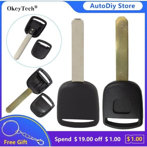 High Quality Uncut Blank Blade Transponder Ignition Car Remote Key Shell Cover Fob For Honda CR-V XR-V Accord Civic Jade No Chip