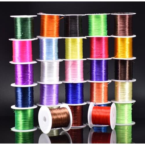 393inch/Roll Strong Elastic Crystal Beading Cord 1mm for Bracelets Stretch Thread String Necklace DIY Jewelry Making Cords Line