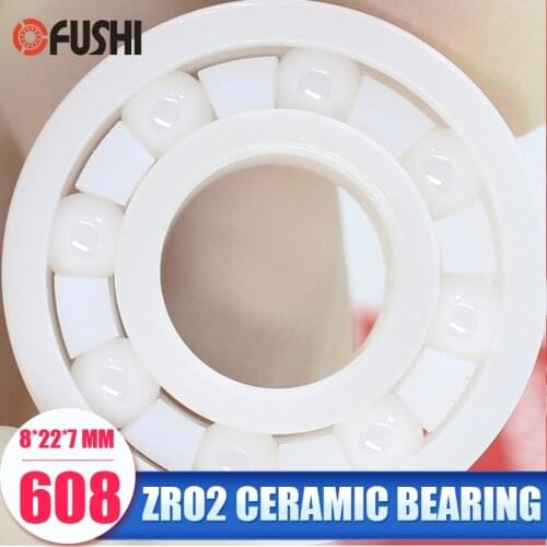 608 Full Ceramic Bearing ( 1 PC ) 8*22*7 mm ZrO2 Material 608CE All Zirconia Ceramic Ball Bearings