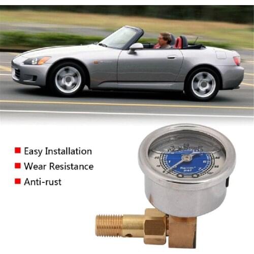 Car Fuel Oil Pressure Liquid Filled Gauge for Honda Civic CRX Acura Mitsubishi Eclipse Fuel Pressure Gauge Car accessories