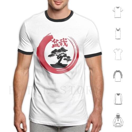 Bonsai Tree Japan T Shirt Cotton Men DIY Print Bonsai Japan Zen Bonsai Zen Japanese Art Meditation Tree Bonsai Tree Mini Tree