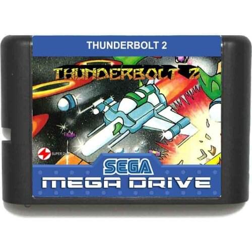 Thunderbolt 2 16 bit MD Game Card For Sega Mega Drive For Genesis