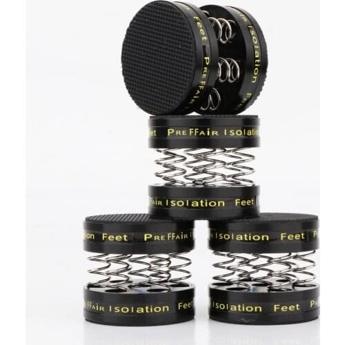 4xPreffair SP4540 Insolation Feet for Speaker Subwoofer Amplifier CD Player Aluminum Spring Speakers Spikes Isolation Stand HiF
