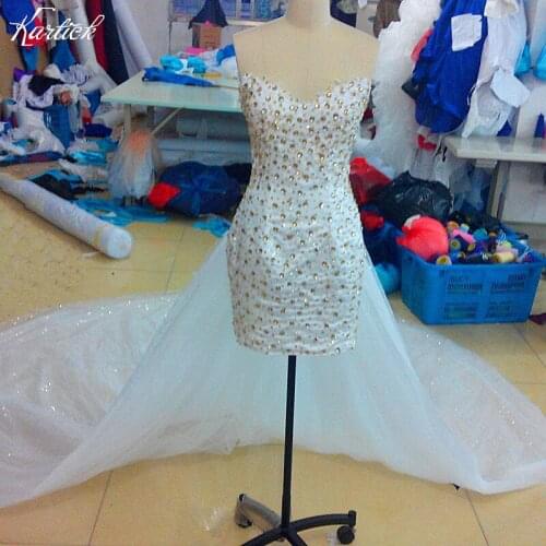 Kartick Wedding Dresses With A Train