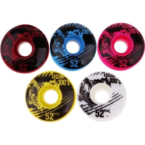 4 Pcs 52mm 100A High Performance Skateboard Wheels Durable PU Skate Wheels 100A Cool Appearance Scooter Wheels