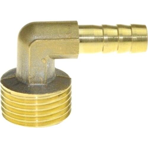 8mm 10mm 12mm 14mm 16mm Male 1/2" Elbow Brass Barbed Fitting Coupler Connector