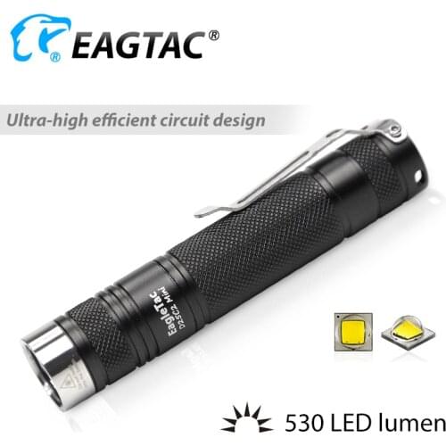 EAGTAC D25C2 Mini LED Flashlight EDC Torch CREE XPG2 530 Lumens CR123A Multi Mode Strobe