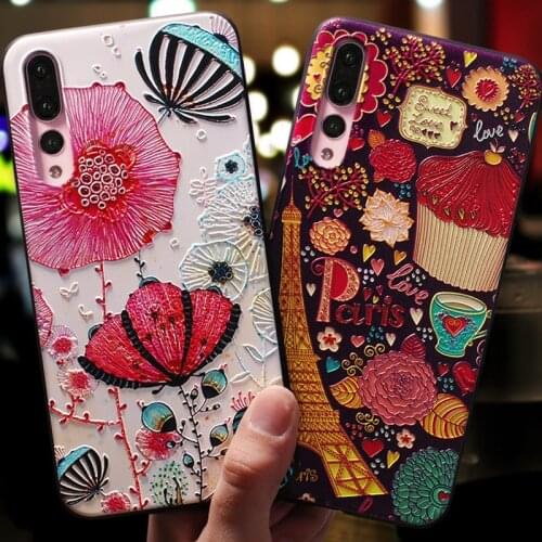 3D Embossed Fashion Phone Case For iphone 11 12 ProMax X XS XR XSMax SE2 Fresh Cover TPU relief Cases for iPhone 7 8 Plus shell
