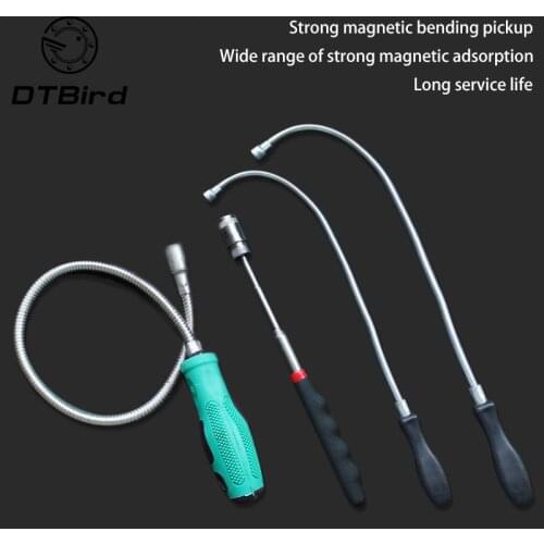 Strong magnet suction bar auto repair magnetic rod strong magnet pickup screw suction tool metal bendable pickup