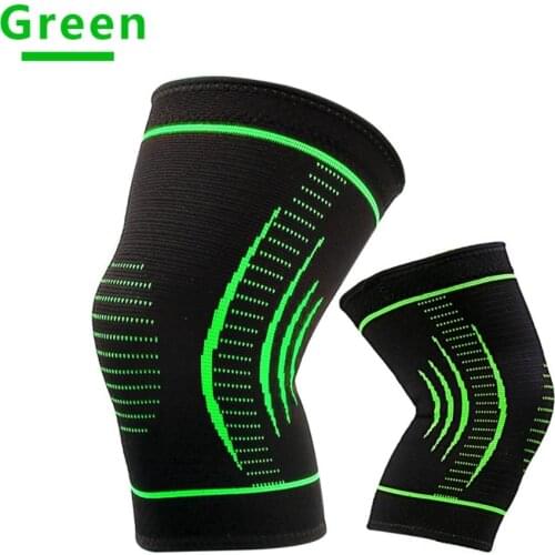 1 PC Knee Pad Breathable Training Elastic Knitted Knee Brace Support Compression Sleeves For Sports Pain