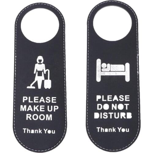 Do Not Disturb Hanging Sign Cleaning Door Sign Double-sided Door Tags Shop Pendant for Club Cafe Hotel Bulletin Board