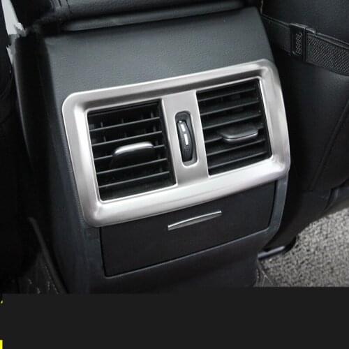 Stainless Steel Center Armrest Rear Air Outlet Decorated Frame For Great Wall Haval Hover H7 H7L CAA029