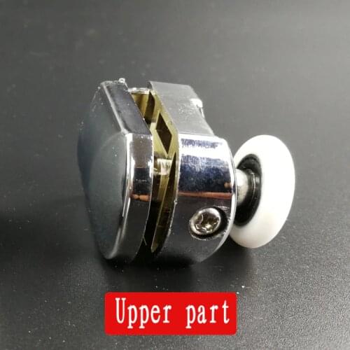 Single glass shower upper part door roller runner wheels diameter 23mm/25mm , Shower door accessories 4pcs/lot