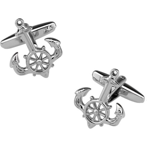 New Personality Business Mens Cufflinks Anchor Series French Shirt Cuff Buttons Mens Novelty Jewelry Gifts