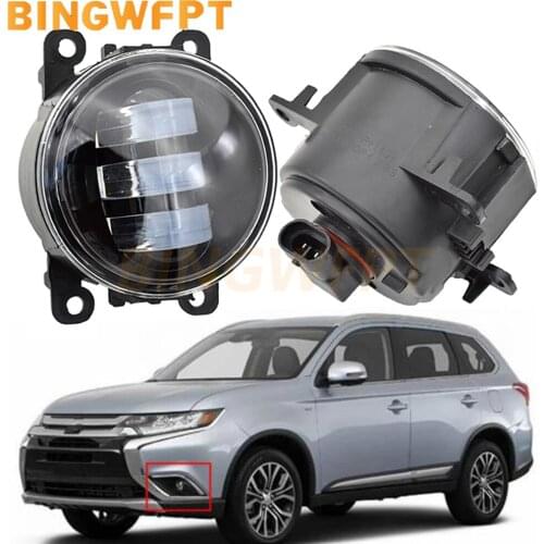2 Pcs LED Fog Light For Mitsubishi Outlander III GG_W GF_W ZJ 2013-2018 RVR 13- 18 Lamp Fog lamp Super bright assembly