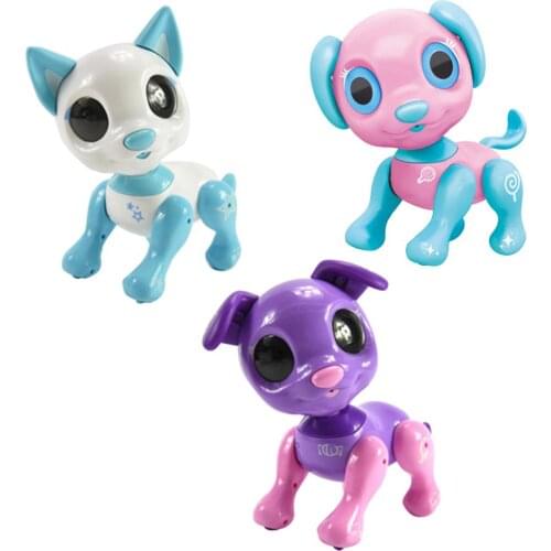 Robot Dog Pet Toy Smart Electronic Interactive Dancing Barking Feeding Touch/Sound Control Toy Gift for Kids New