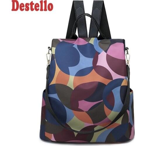 New fashion casual oxford women anti-theft backpack hight quality colours backpacks female larger capacity travel shoulder bag