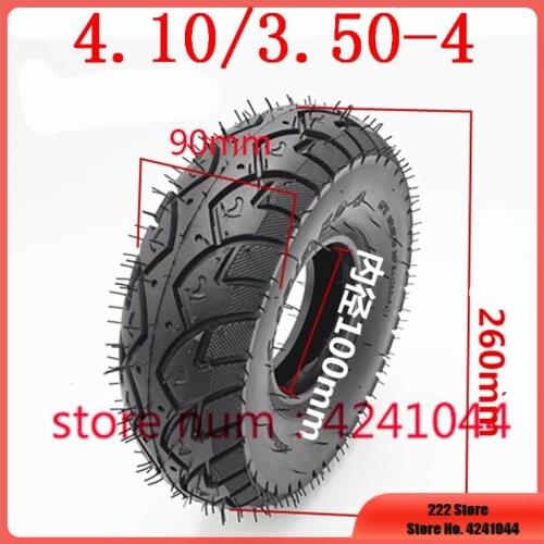 10 Inch 4.10 3.50-4 Tyre 4.10-4 Outer Tires Inner Tube Fit Electric Tricycle Trolley Electric Scooter Warehouse Car