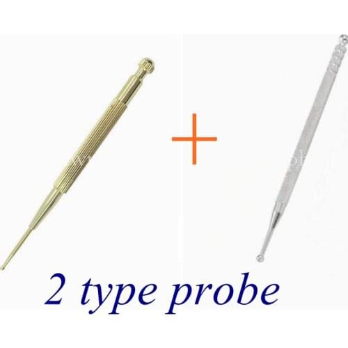 2 type Ear Stimulator Press Acupuncture Point Probe Auricular Pen Beauty Ear Reflex Zone Massage Needle Detection Health