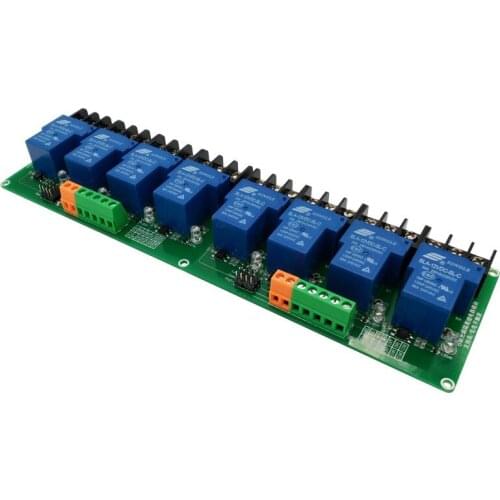 Eight 8 Channel Relay Module 30A with Optocoupler Isolation 5V 12V 24V Supports High and Low Triger Trigger for Smart Home
