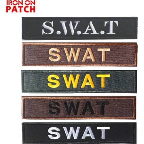 Embroidered Badges SWAT Tactical Stickers Patches Hook & Loop Badges Personality CLOTHES Badges on Backpack Military PATCH