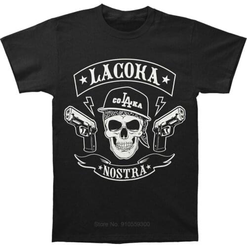 Funny Men t shirt Women novelty tshirt La Coka Nostra MC (LA) T-Shirt male brand teeshirt men summer cotton t shirt