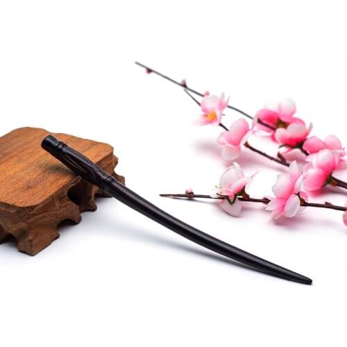 Natural black sandalwood hair sticks for women Creative long bamboo hairpin Chinese style Hair accessories jewelry 2019 new