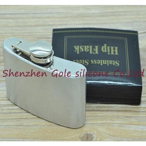 100pcs 4oz Stainless Steel Pocket Flask Russian Hip Flask Male Small Portable Mini Shot Bottles Whiskey Jug Small Gifts For Man