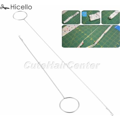 2 sizes/set Sewing Loop Turner Hoop Large+Small Stainless Steel Latch-hook tool Turn Spaghetti craft Sewing Accessories Hicello