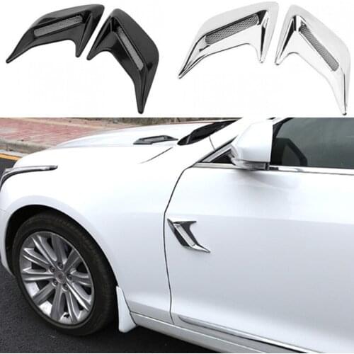 2pcs Car Fender Sticker Car Simulation Side Vents Decorative for Volkswagen VW Golf 4 6 7 GTI Tiguan Passat B5 B6 B7 Jetta Polo