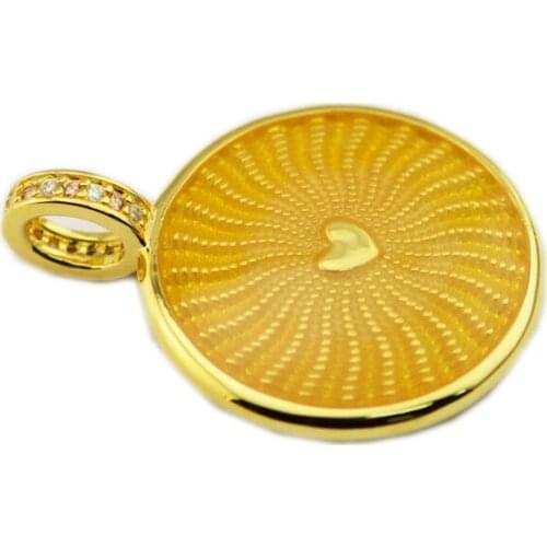 2018 NEW Spring Rays of Sunshine Pendant DIY Fits for Original Charms Bracelets 925 Sterling Silver Jewelry QANDOCCI