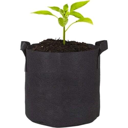 3Pcs 3/5/7 Gallon Grow Bags Felt Grow Bag Gardening Fabric Grow Pot Vegetable Growing Planter Garden Flower Planting Pots