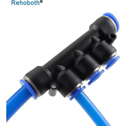 PKG series 5-way joint 1PC Pneumatic Quick Coupling Gas Pipe Plastic Connector
