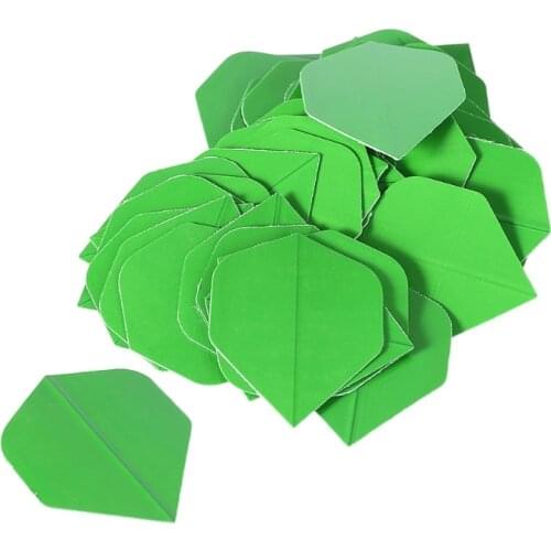 50Pcs/Set Pure Color Dart Wing Tail Professional PET Darts Flight Fin
