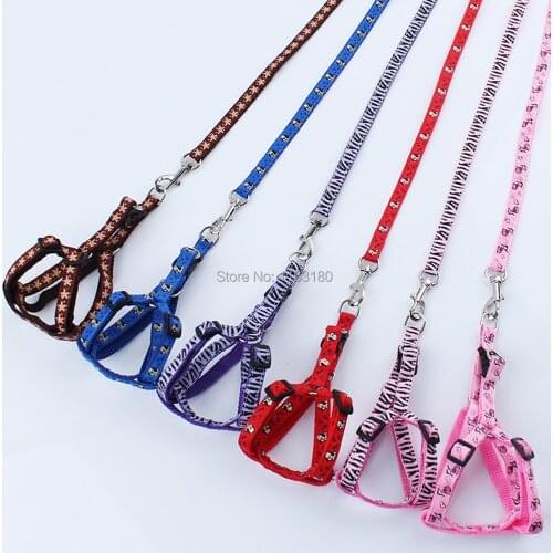 72 pcs/lot Adjustable Nylon Pet Harnesses Collar For Small Cats Dogs Pet Traction Harness Belt Kitten Cat Halter Collar Product