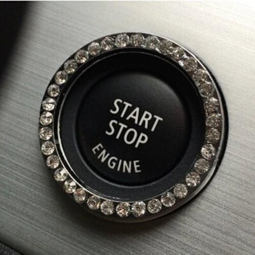 Diamond Ignition Switch Cover Decoration Sticker Protection Ring for Audi A-series S-series RS-series Q3 Q5 SQ5 Q7 A1 A3 S3 A4