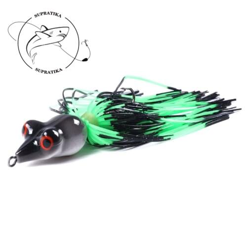Bionic Bait Fishing Artificial Wobbler Thunder Frog Tassel Plastic Hard Bait Lifelike Skin Bass With Sharp Hook 5Colors 7g/9cm