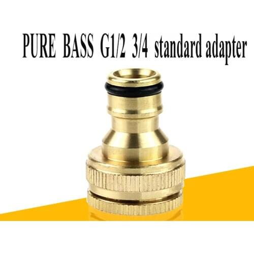 1/2" 3/4" Brass Quick Connector Garden Watering Adapter Irrigation Car Washing Water Gun Copper Hose Quick Connector Fittings