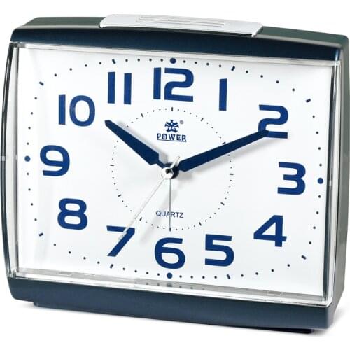POWER Brand Beep Alarm ,Snooze,Night Light, Silky Move Student alarm clock Silent Quartz Movement desktop clock