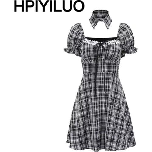 HPIYILUO Summer Dresses In A Cage
