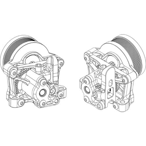 K92F Sherpa Mini Extruder Lightweight BMG Compatible with Ender 3 Cr10 Voron 2.4 Extruder 3D Printers 1 Set