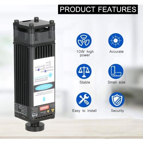 40W Laser Module Kit 450nm Blue Laser Laser TTL Module Set Laser Head Cutting Module for Laser Engaver CNC Mill Wood Router