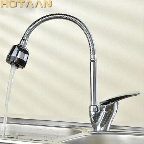 Kitchen Mixer Free Shipping Solid Brass Cold and Hot Kitchen Tap Single Hole Water Tap Kitchen Faucet torneira cozinha YT-6002