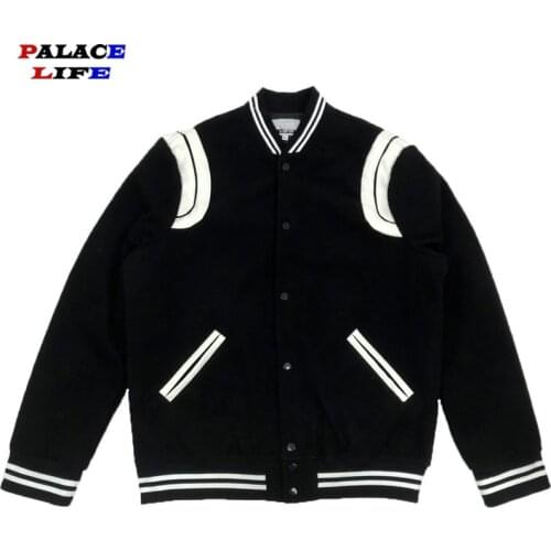 2021 New Arrival Bomber Jacket Men Classic Stripe Patchwork Baseball Jacket Female Plus Size Casual Coat High Quality Outerwear