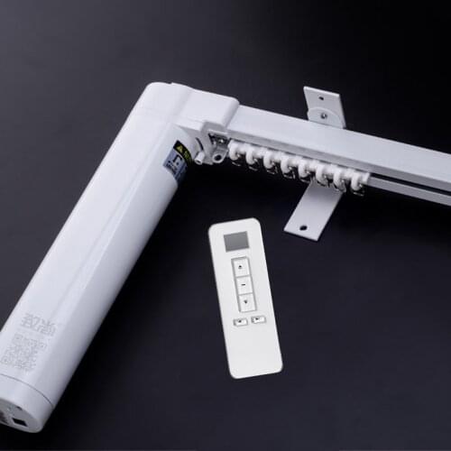 Motorized Curtain Tracks Plug-In Opening and Closing Motor Alexa Google Home Compatible Via Broadlink