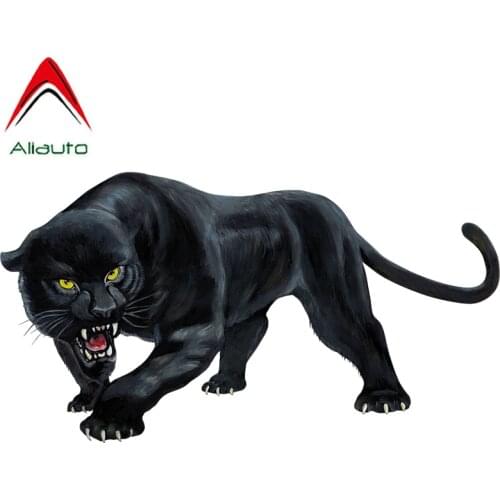 Aliauto Personality Animal Car Sticker Black Panther Roaring Auto-Styling Fashion Vinyl Decal Cover Scratches,15cm*8cm