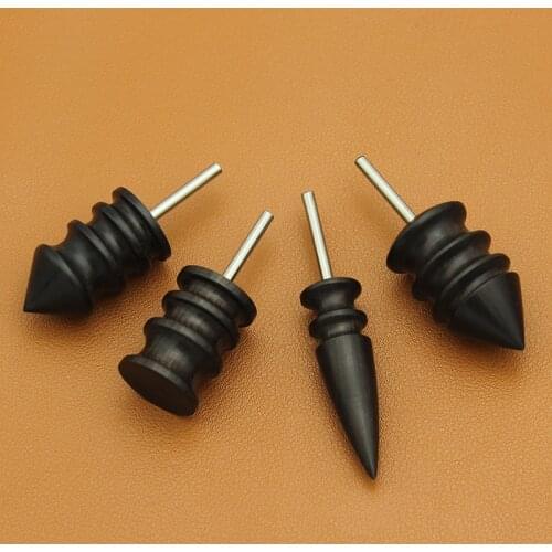 New Leather Edge Polishing Slicker Flat/Pointed Head Sandalwood Leathers Craft DIY Tool Grinding Head