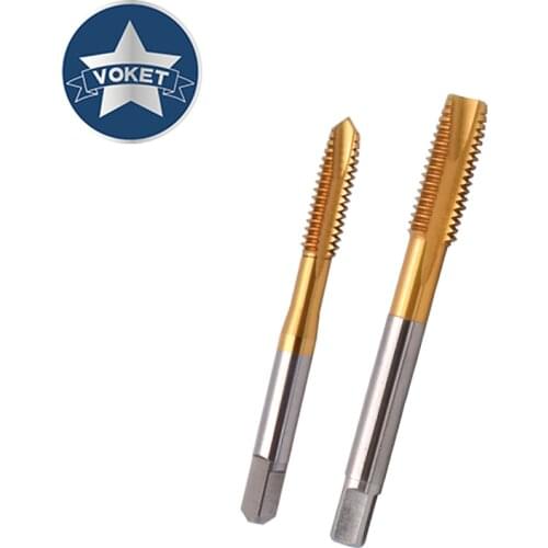 HSSE Metric Long Shank 80MM 100MM 150MM With Tin Spiral Pointed tap M2 M2.5 M3 M3.5 M4 M5 M6 M8 M10 M12 Machine thread Taps
