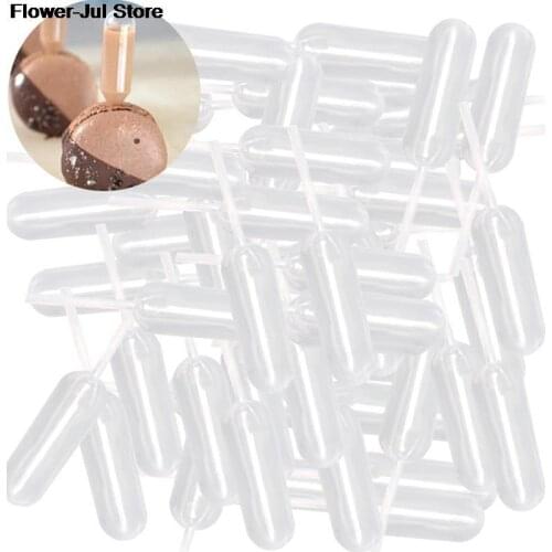50pcs 4ml Plastic Squeeze Transfer Pipettes Dropper Disposable Pipettes For Strawberry Cupcake Ice Cream Chocolate