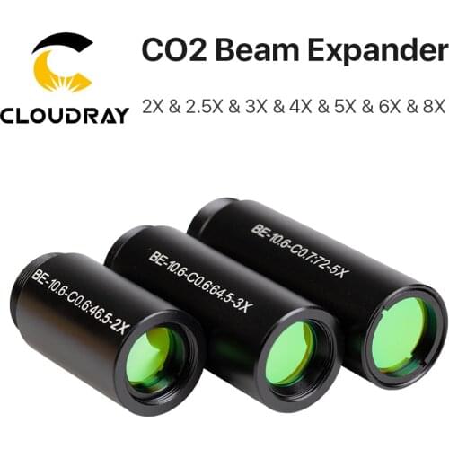 Cloudray CO2 laser 10600nm Laser Beam Expander 2X 2.5X 3X 4X Galvanometer Laser Marking Lenses Optics Beam Expand